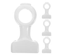 Amosfun Heavy Duty Enhanced Stability Curtain Rod Brackets 4pcs Wood Drapery Pole Holders with 35mm Inside Diameter for Wall Mounting Suitable for Living Room and Kitchen
