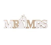 Amosfun Home Letters for Wall Mr Mrs Sign Wooden Mr and Mrs Letters Wedding Letter DIY Wedding Table Ornament Centerpiece Decor for Anniversary Party Valentines Day(Assorted Color) Wall Letters