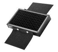 Amosfun Honeycomb Grid 5 Pcs Flash Spot Filter Photography Accessories Metal Black Camera Flash Light Control Hook and Loop Fastening for Macro Photography