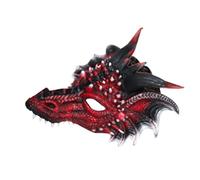Amosfun Horror Dragon Cosplay Mask Elastic Band Realistic Animal Mask for Halloween Parties Masquerades Cosplay Events Intricate Design Comfortable Fit