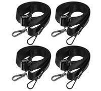 Amosfun Horse Blanket Leg Bands Adjustable Elastic Nylon 4Pcs with Metal Snap Buckles for Equestrian Rug Stability