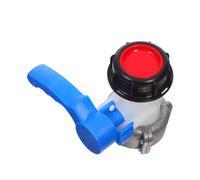 Amosfun IBC Tote Tank Adapter with Aluminum Butterfly Valve Industrial Grade Water Container Valve Fitting for IBC Quick Open Drain Switch for Garden Irrigation and Liquid Flow Control