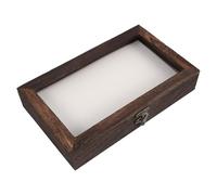 Amosfun Insect Specimen Display Box and Versatile Display Platform Excellent Vintage with Acrylic Lid and Wooden Pinning Board for Entomology Collection for Home Use