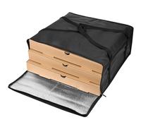 Amosfun Insulated Pizza Carrier Bag Food Warmer Cooler with Zipper Multi Purpose Takeaway Bag for Catering Camp and Picnics Spacious Design Sturdy Handle for