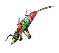 Amosfun Iron Art Insect Wall Decoration Sturdy Metal Bug Sculpture for Garden and Backyard Vivid Painted Wall Art Decor Easy to Install Hanging Ornament for Indoor Outdoor Use