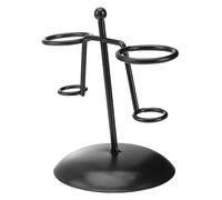 Amosfun Iron Ice Cream Cone Stand Holder for Two Cones Stable Non Slip Desktop Rack Resistant Iron Art Display Bracket for Ice Cream Sushi Hand and Food Presentation