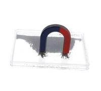 Amosfun Iron Powder Box Magnetic Iron Filings for Science Experiments Magnetic Field Depiction Physics Teaching Instrument Easy to Clean