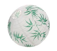 Amosfun Japanese Hanging Lanterns 40cm White Bamboo Decorative Paper Lantern for Wedding Party Restaurant Japanese Style Decor