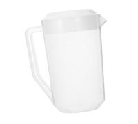 Amosfun Large Capacity Plastic Pitcher with Lid Transparent Juice Bottle with Scale for Iced Tea Cold Beverages Fruit Drinks Family Office Use
