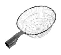 Amosfun Large Capacity Stainless Steel Fishing Net with Black Mesh Easy to Catch and Release Protects Fish from Being Hurt Suitable for Boat Fishing