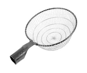 Amosfun Large Capacity Stainless Steel Fishing Net with Black Mesh Easy to Catch and Release Protects Fish from Being Hurt Suitable for Boat Fishing