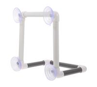 Amosfun Large Parrot Stand Perch for Birds with Detachable Abs Plastic Design and Four Suction Cups, Resistant to Falling, for Showering and Standing in Birdcages