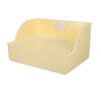 Amosfun Large Rabbit Litter Box for Small Animals and Rabbits with Spacious Plastic Tray Design, Reusable Potty Trainer Suitable for Guinea Pigs, Chinchillas, and Ferrets