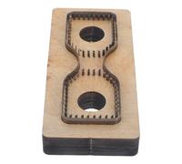 Amosfun Leather Strip Cutting Die DIY Leather Cutting Template Wooden Strap Head Mold for Crafting and Stamping Projects