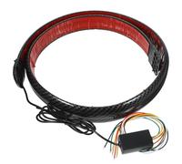 Amosfun LED Tail Wing Light 120cm Carbon Fibre Rear Brake Lamp for Car