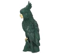 Amosfun Lifelike Simulation Parrot Ornament Decorative Bird Figurine for Garden and Home Realistic Green Parrot Model for Educational Play and Party Decoration Miniature Garden Accessory