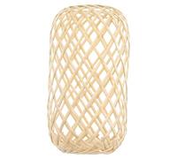 Amosfun Lightweight Bamboo Woven Lampshade Small Lamp Cover for Vanity and Pendant Lights Easy to Install Ceiling Light Cover for Bedroom Study Office Natural Material Creates Warm
