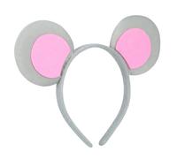 Amosfun Lightweight Mouse Ears Headband with Unique Design Comfortable Hair Hoop for Women for Halloween Parties Cosplay and Performances Snug Fit Animal Ear Accessory