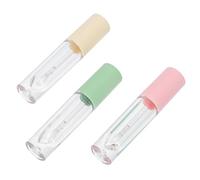Amosfun Lip Gloss Bottle Set 3Pcs Compact Portable Tubes Suitable for Business Trips and Everyday Use Random Color
