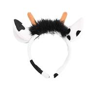 Amosfun Luminous Headband Flash Led Cows Party Plush Animal Hair Performance Hair Band Accessories for Party Headwear