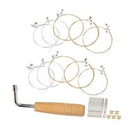 Amosfun Lyre Tuning Wrench Lyre String Pegs and Metal Strings for Includes for Musical Instruments