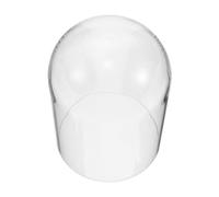 Amosfun Mantel Clock Glass Dome Cover for Antique Clocks and Trinkets Dustproof Glass Display Dome with Safe Edge Design for Mantelpiece Displays and Private Collector's Studies
