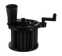 Amosfun Manual Coin Sorter Machine for Coins and Multiple Currencies with Efficient Sorting and User-Friendly Operation, Black Plastic Change Storage Jar for Restaurant and Office Use