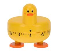 Amosfun Manual Mechanical Rotating Timer, 60-Minute Cartoon Duck-Shaped Kitchen Timer with Loud Ring for Cooking, Boiling Eggs, Sleep Reminder