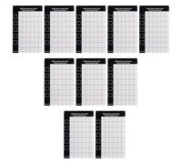 Amosfun Mat Storage Pad Phone Repair Screw Mat for Screws 10pcs Portable with Black Material for Phone Repair Work