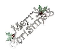 Amosfun Merry Christmas Door Hanger Christmas Decor Outdoor Party Decorative Sign