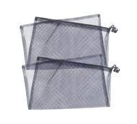 Amosfun Mesh Bath Products Storage Bag 35x40cm Black, Portable Mesh Carrier Bag for Travel and Bathroom Organization, 10pcs Set