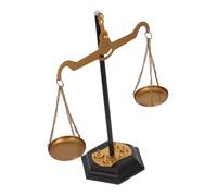 Amosfun Metal Balance Scale Decoration Metal Scale Centerpiece for Home Office Table Artful Harmony Ornament for Living Study