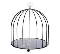 Amosfun Metal Birdcage Cake Stand with Dessert Display for Weddings and Afternoon Tea Spacious Cupcake Holder and Fruit Bowl Sturdy Kitchen Cake Server for Buffet and Party Decorations