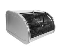 Amosfun Metal Bread Storage Container Large Capacity Stainless Steel Breadbox with Organizing and Preserving Function for Cake Shop and Baking Room