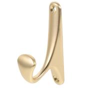 Amosfun Metal Single Wall Coat Hook Copper Brushed Finish, Multipurpose Clothes Storage Hanger for Hallway, Living Room and Closet, Decorative and Space-Saving Wall Mounted Hook