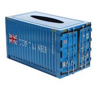 Amosfun Metal Tissue Box Decorative Carton Storage Case for Home Office Kitchen Desktop Organization