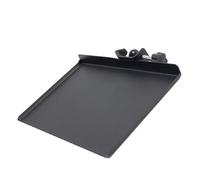 Amosfun Mic Iron Rack Stand Tray Microphone Clamp Holder Clip-on Accessory Tray Microphone Stand Black Secure and Stable Holding Small Accessories for Studio Singing