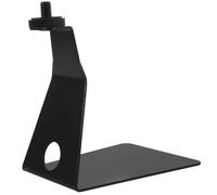 Amosfun Microphone Clamp Microphone Holder Clamp for Table Black Metal Sturdy Mount Platform Higher Stability Suitable for 3/8 Connector Desktop Table Mounting