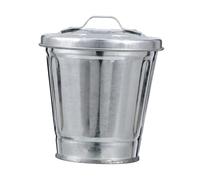 Amosfun Mini Desktop Trash Can with Lid Creative Tabletop Waste Container for Home Office Bedroom Compact Storage Pot for Desk Organization and Decoration