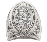 Amosfun Mini Mary Statue Alloy Blessed Mother Figurine for Desktop Religious Ornament Expressive Catholic Decor for Home Office Church Gift for Spiritual Ceremony and Marian Collection