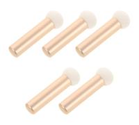 Amosfun Mini Sponge Concealer Brush Set 5Pcs Aluminum Handles for Detailed Face Makeup, Including Acne Scar Coverage and Eye Concealer, Portable for-The-Go