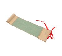 Amosfun Mini Vintage Chinese Calligraphy Scroll Multi-function Blank Xuan Paper Painting Scroll with Gold Wax Dye Tea Green Leaf Pattern for Calligraphy and Drawing