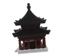 Amosfun Miniature Chinese Pavilion Model Ancient Architecture Decor for Fish Tank and Desktop Detailed Compact Ornament Enhancing Aquarium and Home Office Landscape