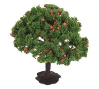 Amosfun Miniature Fruit Tree Model Maintenance-free Iron and Plastic Material for Dollhouse Scenery Props with Stable Display and Sturdy Base for Architectural Diorama and Miniature