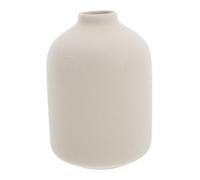 Amosfun Modern Small White Ceramic Vase for Flowers Minimalist Artistic Decorative Household Vase for Desktop Flower Arrangements Elegant Frosted Finish for Contemporary Home Decor