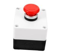 Amosfun Momentary Push Button Station Box with Safety Mushroom Button Emergency Stop Switch for Factory and Laboratory Use Anti-accidental Trigger Design Reliable Control in Industrial
