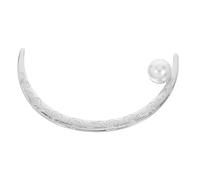 Amosfun Moon Crescent Hairpin Hair Fork with Cloud Pattern and Simulated Pearl Traditional Chinese Hair Stick for Women’s Bun Styling