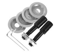 Amosfun Motor Shaft Adapter Polishing Wheel Spindle 8mm Inner Hole Grinding Wheel Mount for 775 Motor Tool, 2 Sets Power Tool Replacement Parts for Polishing and Grinding Applications