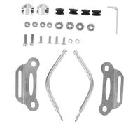 Amosfun Motorcycle Windscreen Stabilizer Support Bracket Kit Heavy-Duty Metal Windshield Reinforcement Clamp with Bolts Nuts for Scooter and Motorbike Impact Resistant Enhanced Stability