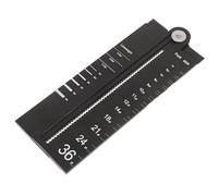 Amosfun Multi-purpose High-precision Drawing Ruler for Students and Artists, Aluminium Alloy Architecture Supplies with Userfriendly Scale and Precision Measurement, for Classroom Lessons